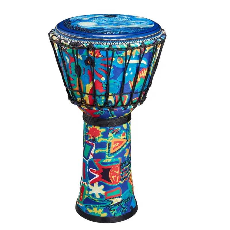 colorful PVC  Hand Percussion arabic Drum rope Djembe with rope 10inch musical toys for kids