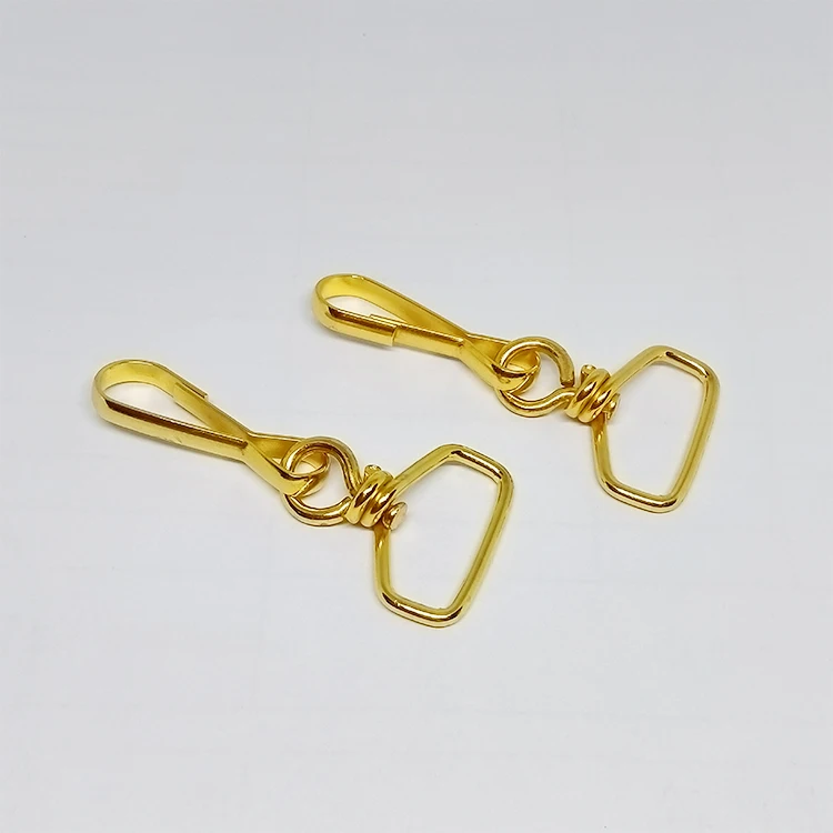 Factory customization metal keychain hook key chain clip hooks swivel clasps lanyard snap hook handbag oval metal swivel snap
