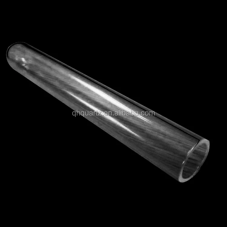 
QH fire polishing large diameter quartz glass cylinder Customized 
