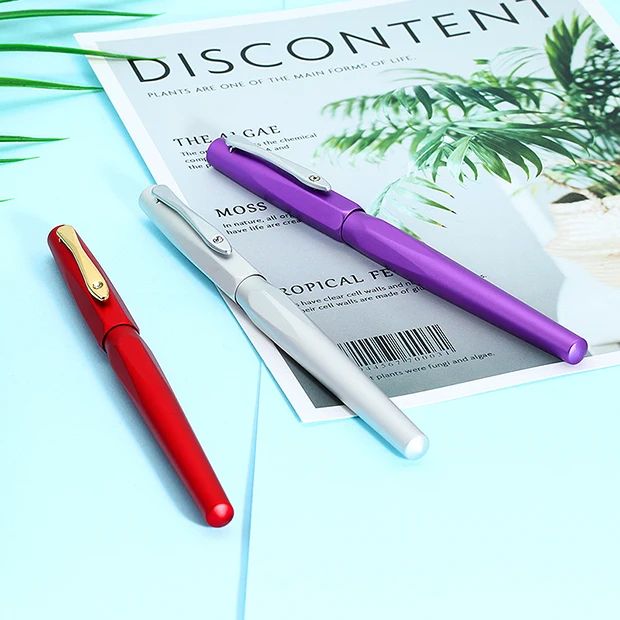 Aviation aluminum  Material pens Follow customer logo  offer Promotional  Ink Fountain Pen