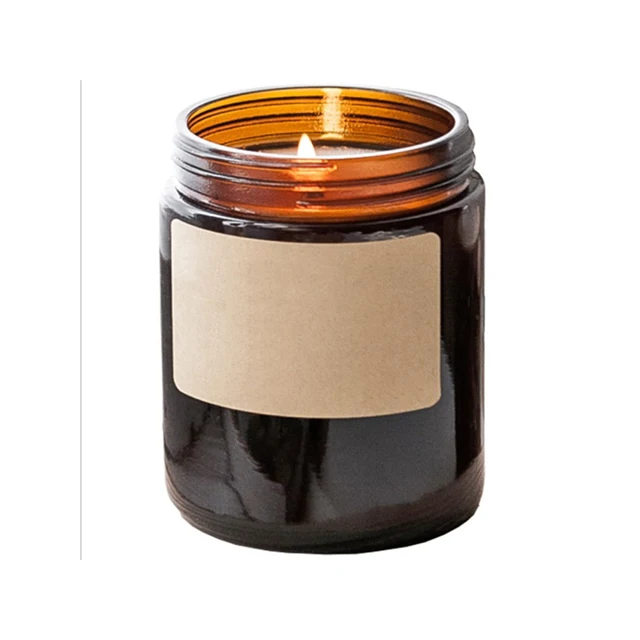 Glass Scented Candle Glass Jars clear glass candle jar with lid Essential Oil Candle
