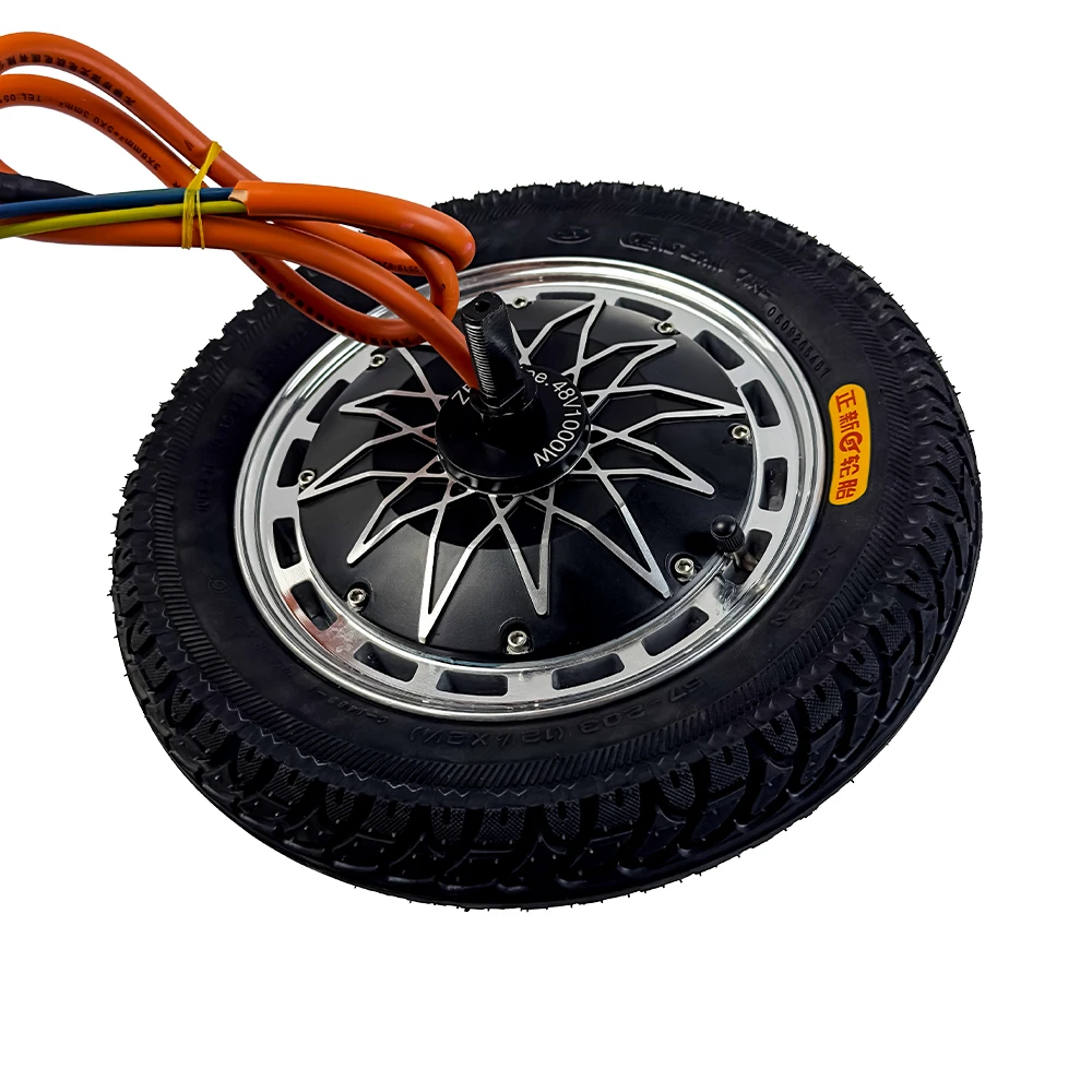 12Inch Small Hub Motor 72V 5000W 120km/h Brushless Non-Gear Electric Scooter Hub Motor Kit