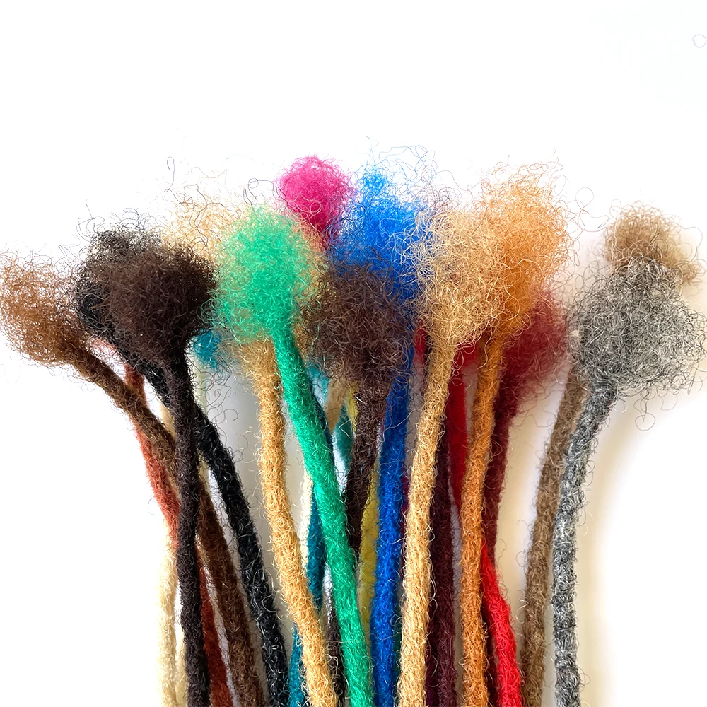 Hot Sale No Weft Human Hair Dreadlocks Hair Extensions Handmade Soft Dreadlocks Blonde Loc Extension Human Hair
