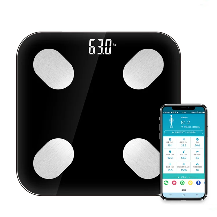 High Accurate Smart Digital Body Fat Scale Supports Offline Measurement Composition Metrics BMI Water Weigh Heart Rate Mode