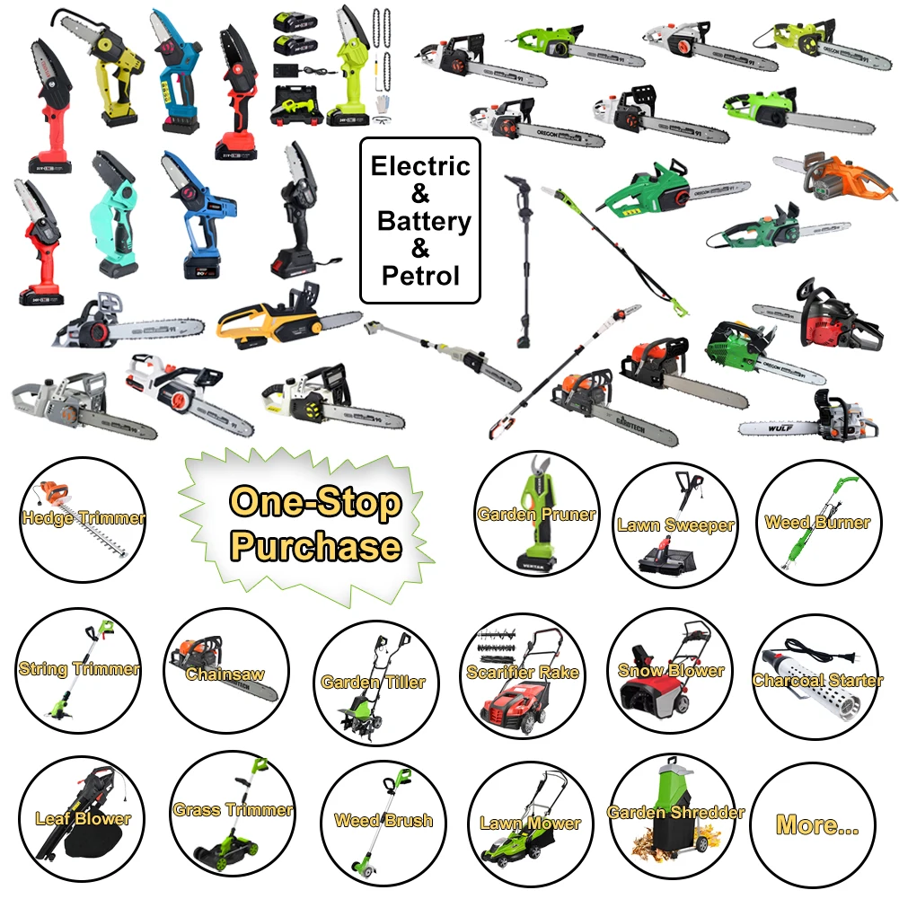 VERTAK EPA approved automatic chain oiler diesel chainsaw gasoline 52cc chain saw wood cutting machine