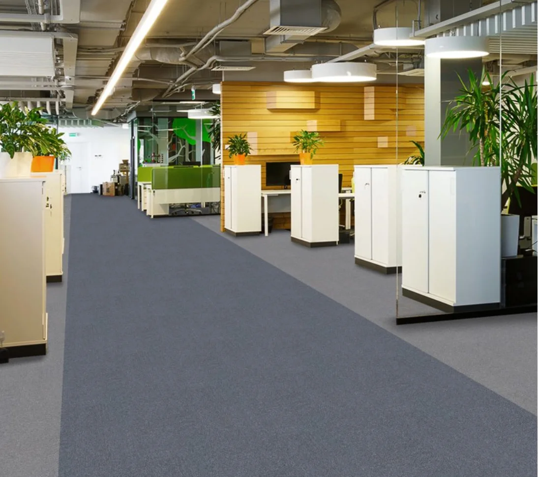 Customized Luxury Hotel Commercial Flame retardant carpet Tile 50*50 Floor square carpet tile for office