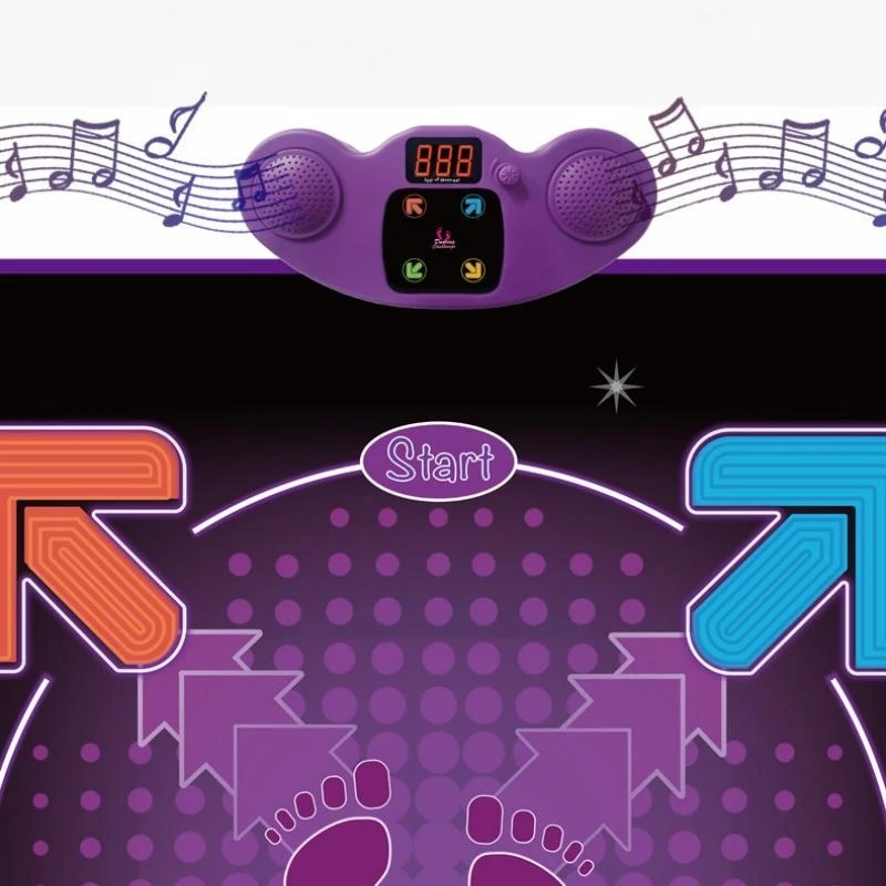 High Quality Factory Sell Purple Bloothtooth LED Display Body Slimming Pump It Up Dance Pad Fitness Square Dancing Pads