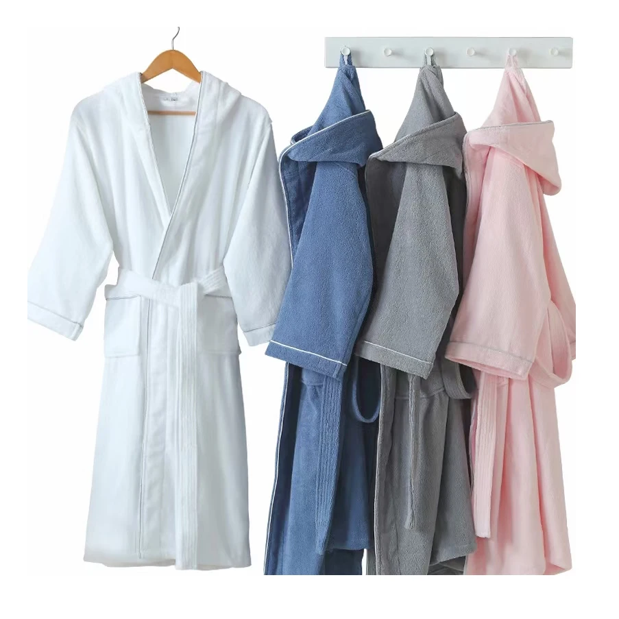Wholesale Cheap Terry Cloth Robe Kid Thick Spa Robes Cotton Hotel Bath Robe Kids