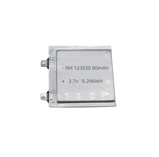 Ultra thin battery 1mm 0.6mm 80mAh 70mAh rechargeable battery cell smart card 123030 model battery pack