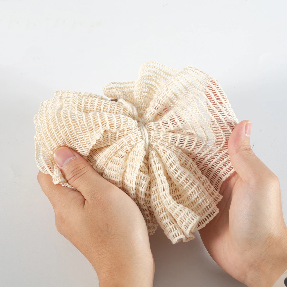 Natural loofah Sisal bath ball linens mesh body scrub bath sponge exfoliating Washcloth