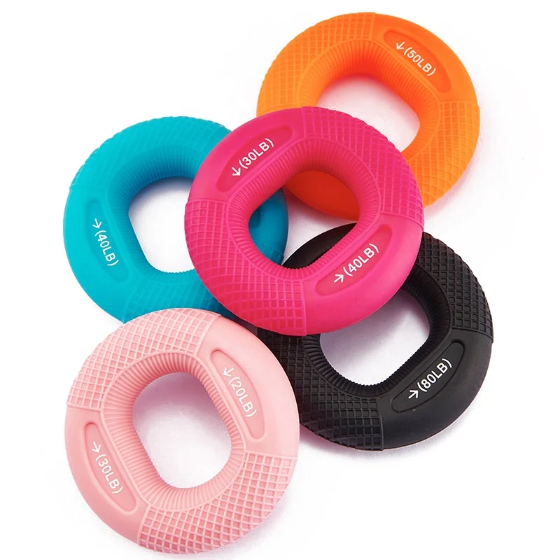 Plane concave convex lattice double strength hand grip ring Silicone Grip