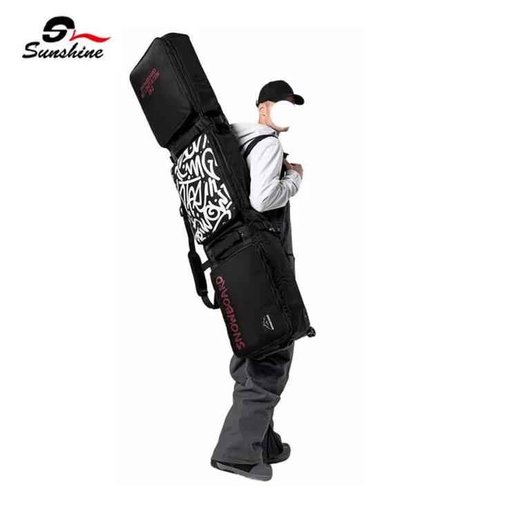 2022 Wholesale New Design Waterproof Shoulder Bag Large Capacity Zipper Skiing Boot Bag With Wheels
