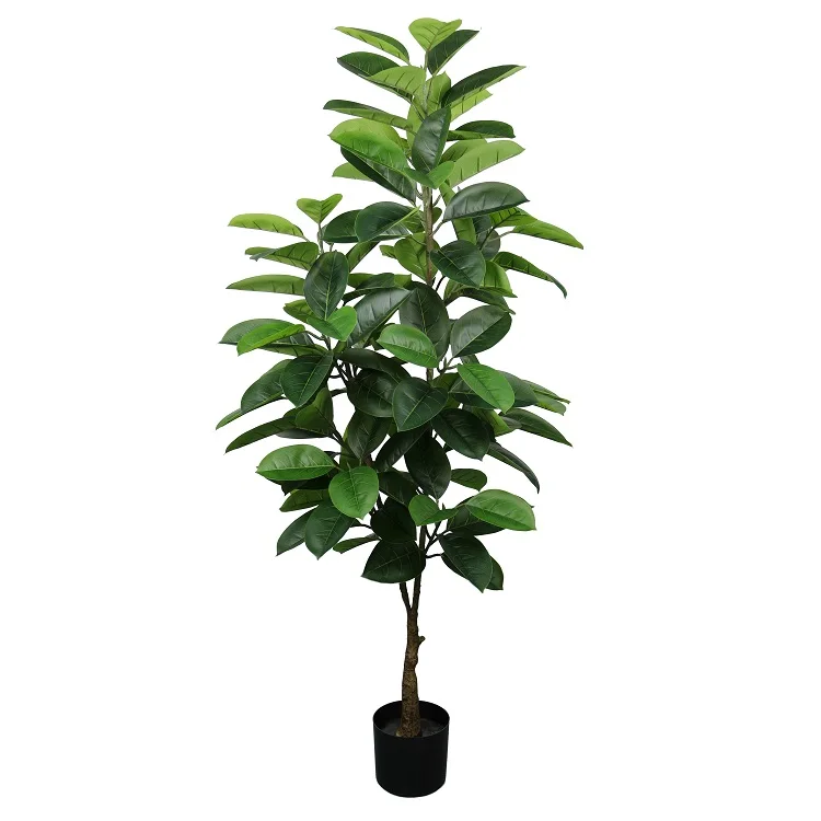 Popular wholesale high quality 160cm fake rubber tree ficus for living room home decor