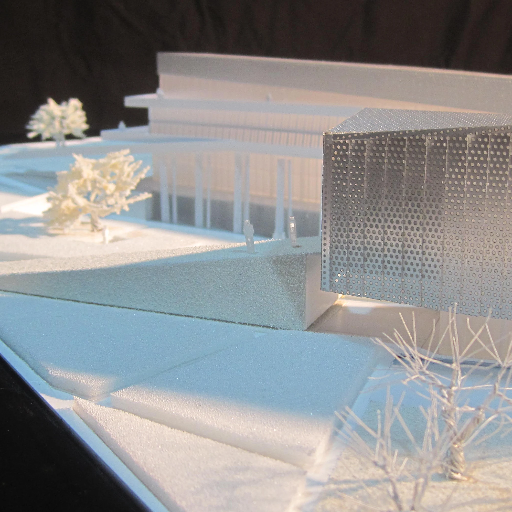 Белая Коммерческая 3D модель для строительства строительной