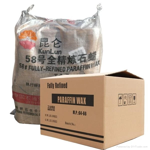 Kunlun Brand Fully Refined Paraffin Wax 58/60 Deg. C parafina para velas 140/145