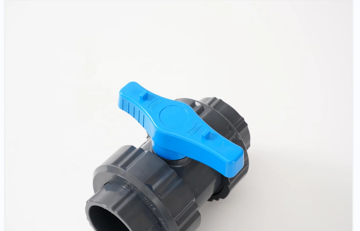 Factory Wholesale Price PVC Double Union Ball Valve PVC Ball Valve Thread and Socket Type DIN ANSI Union Valve
