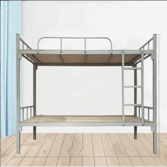 Cheap bedroom furniture double decker iron loft home mother kids metal bunk bed