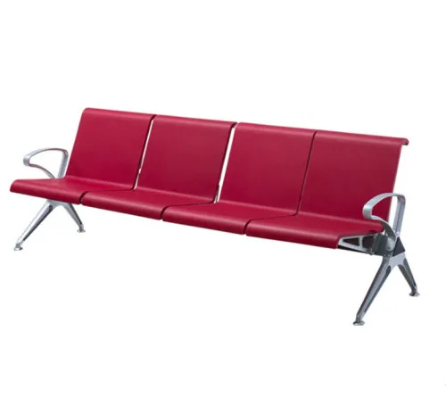 2023 airport lounge chairs colorful Pu polyurethane aluminium airport waiting chair for hospital in Foshan