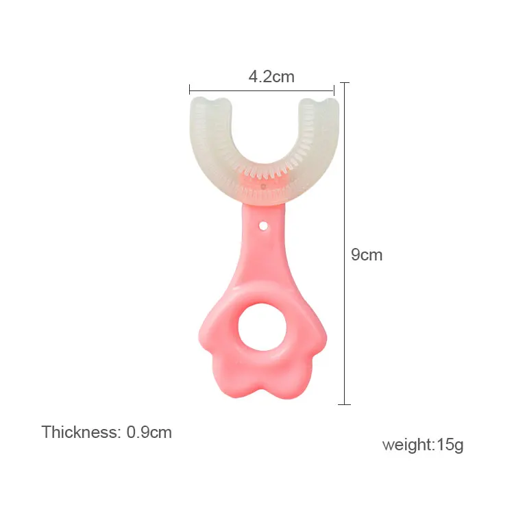 2pcs Baby Toothbrush - Manual Silicon Children U