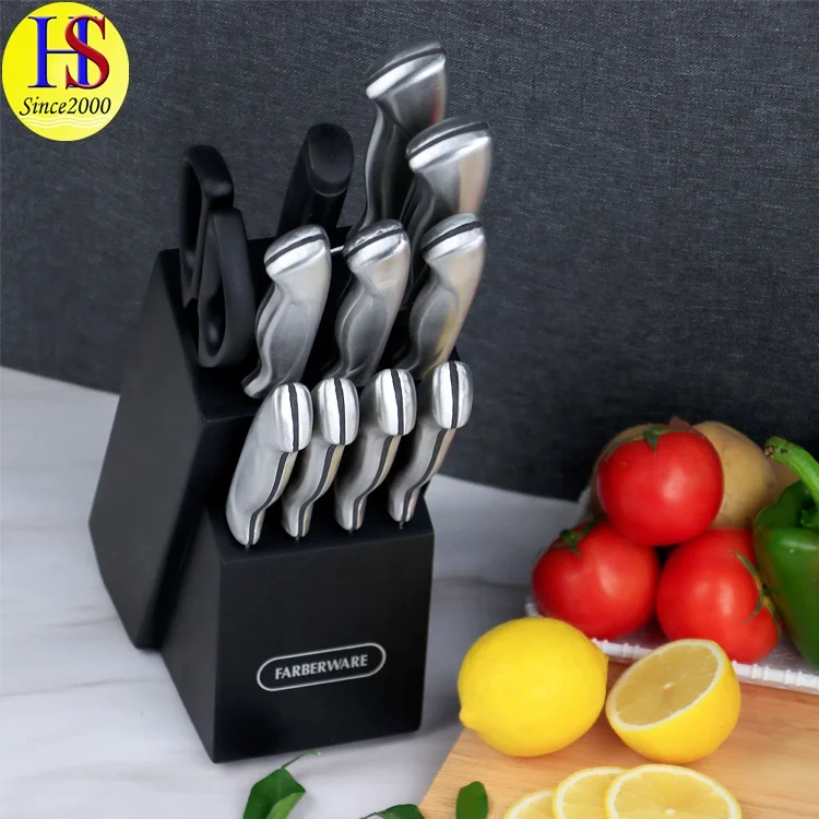 Household Professional 6PCS Stainless Steel Kitchen Chef Knife Set with Classic Hollow Handle