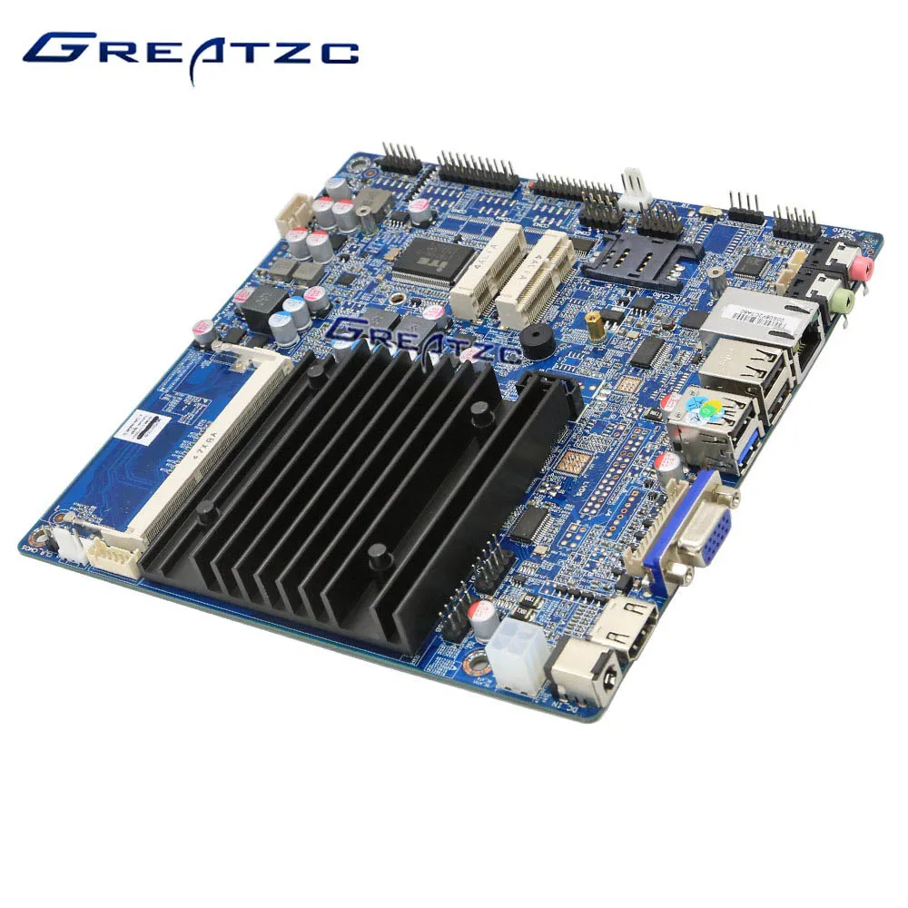 Cheap Price Factory Low Power Consumption Mini Itx Motherboard J1900 CPU Fanless Design Thin Mini Itx Board