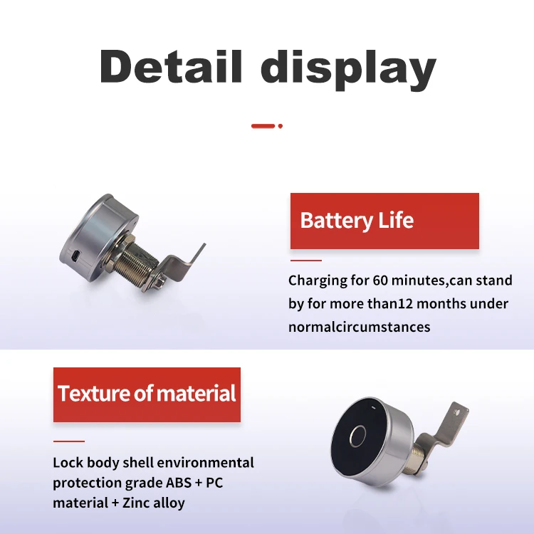 KERONG File Cabinet Locker Wardrobe Door Office Fingerprint Lock
