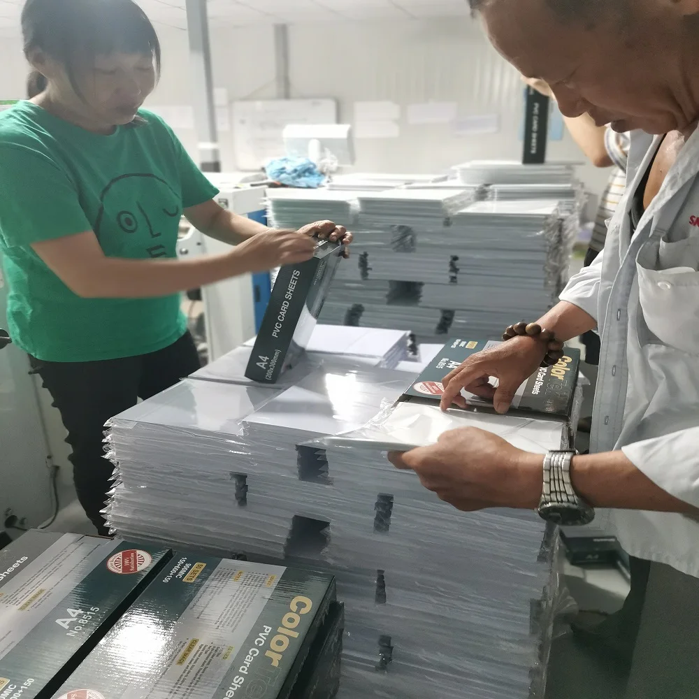 150+460+150mic A4 size pvc/PET no laminated dragon sheet for  ID card making