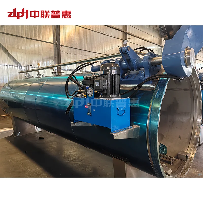 ZLPH Canned Meat  Food Automatic up Door Steam Retort Autoclave Steam Generator