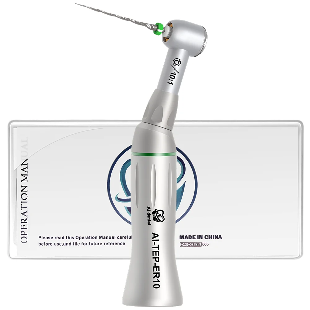 AI-TEP-ER10 Dental Contra Angle Handpiece 10:1 Reduction non-optic 60 Twist Hand Piece Machine for Endodontic
