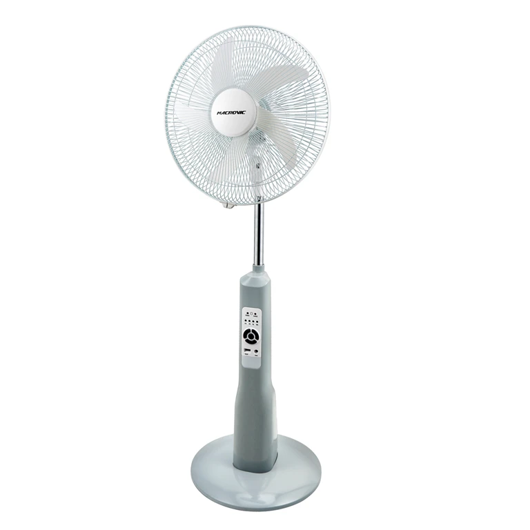 
Solar Rechargeable Battery Operated Standing Fan With Remote Control 