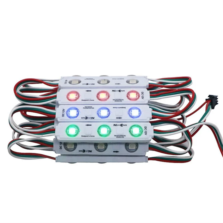12V 3 LED Waterproof SPI Digital RGB smart Pixel LED point Light addressable WS 1903 2811 LED Module