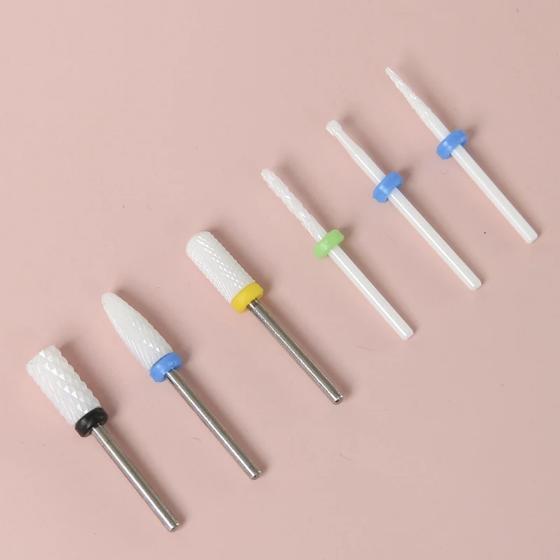Free Sample Cuticle Professional File Ceramic Nail Drill Bits Set For Nail Drill Machine