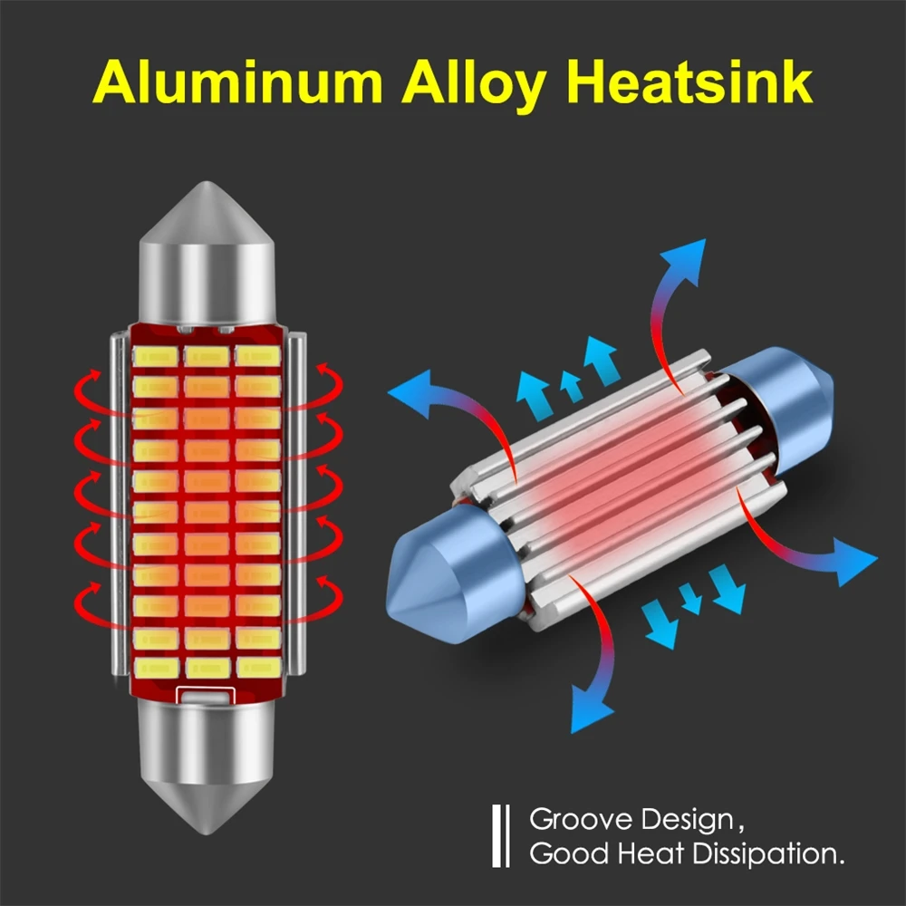 Factory Car C5W Led 31mm 39mm 42mm Festoon Bulb Light C10W led 36mm Interior Dome Reading License Plate Auto Lamp DC 12V