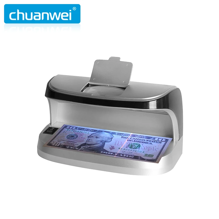 AL-11 mini magnifying glass 6W banknote money bill detector ultraviolet Multi Currency tester UV light detector