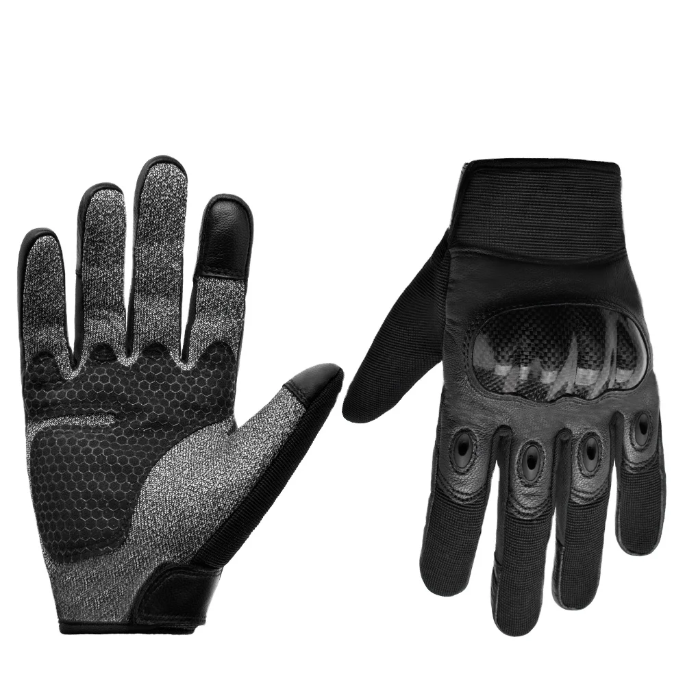 BD 2031 Outdoor tactical gloves anti impact climbing leather Full Finger motorbike for men motorcycle gloves custom