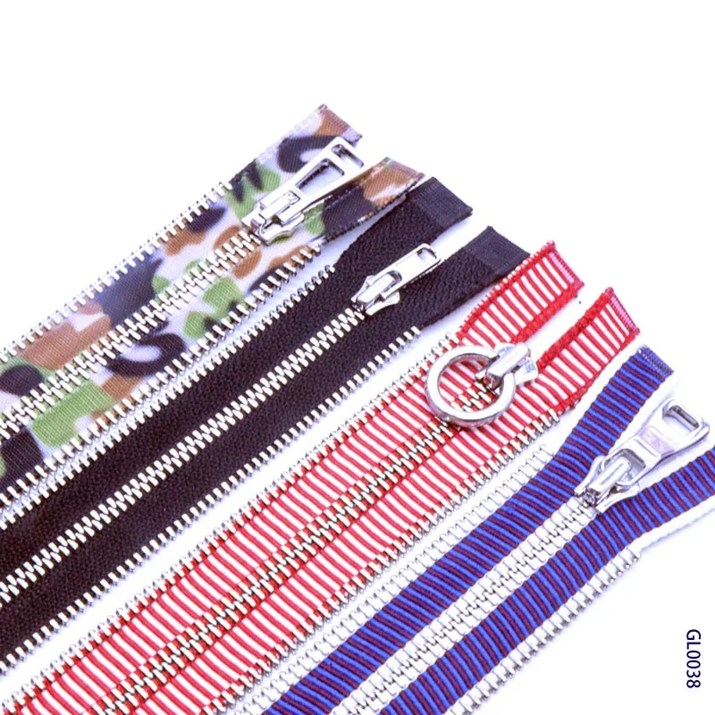 Двойной Изготовленный На Заказ слайдер Алюминиевый металлический 5 застежка-молния для