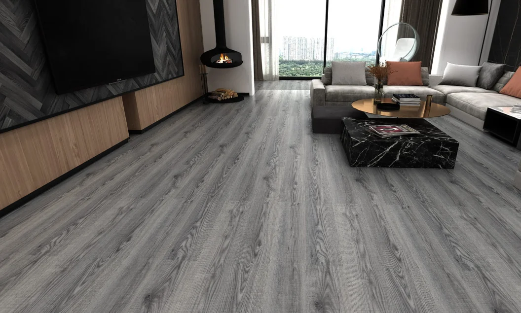 Spc Flooring 6Mm Thick With Foam For Home Bathroom Spc vinyl Flooring Price