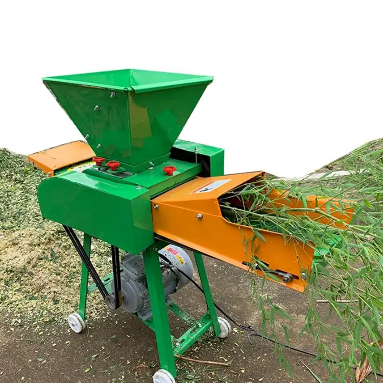 Newest Agriculture Crushing Kneading Straw Provided Poultry Farm Silage Food Large Capacity Electric Animal Feed Chaff Cutter