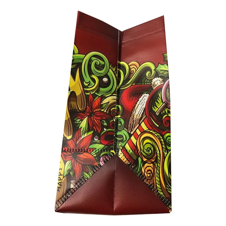 Vietnam factory 80gsm nonwoven christmas gift packaging bag/Laminated printing PP non woven Christmas Halloween party tote bag