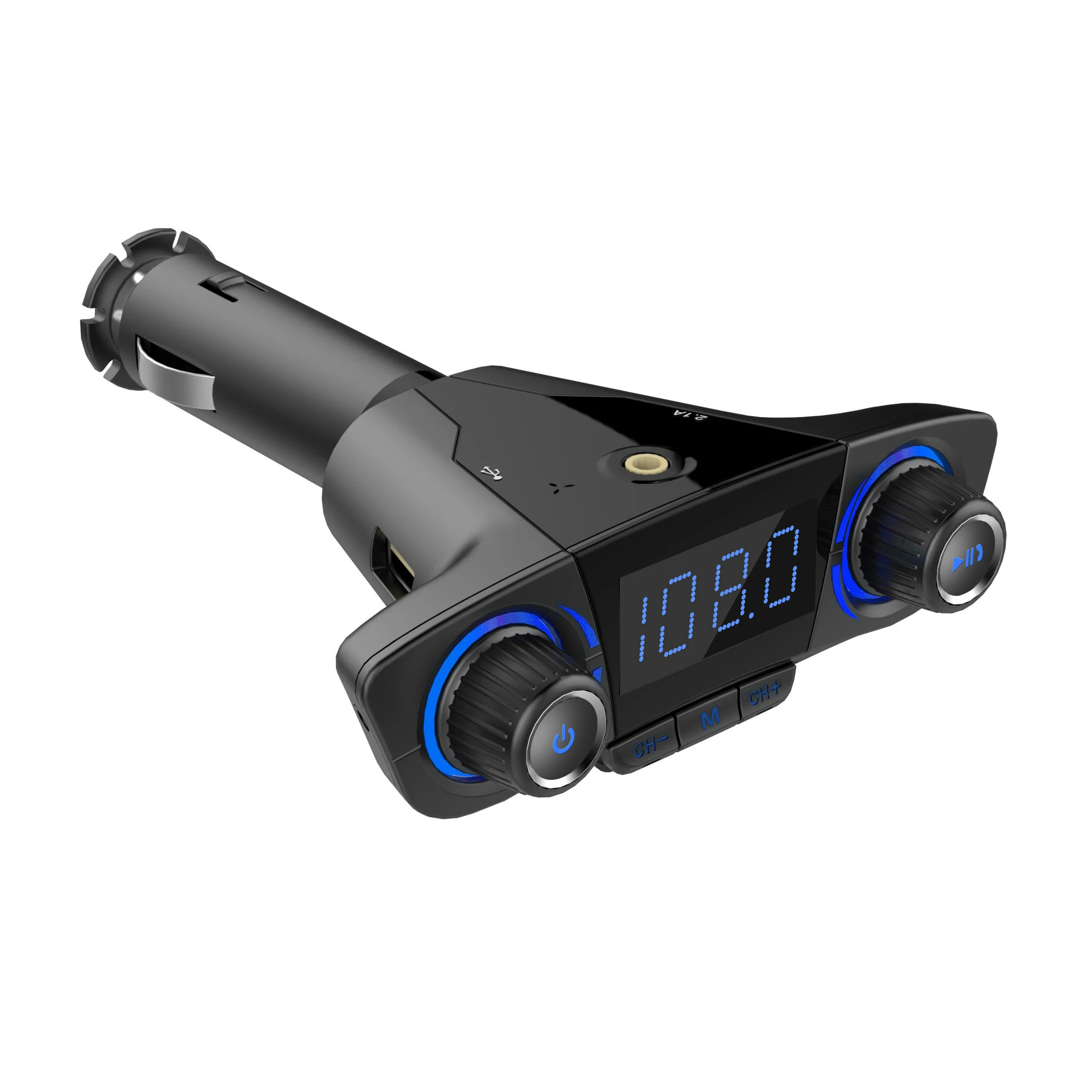 BT06C Wireless 5.0  FM Transmitter Modulator Dual USB Mobile Phone Handsfree Car Radio Audio Adapter Charger Car MP3 Player