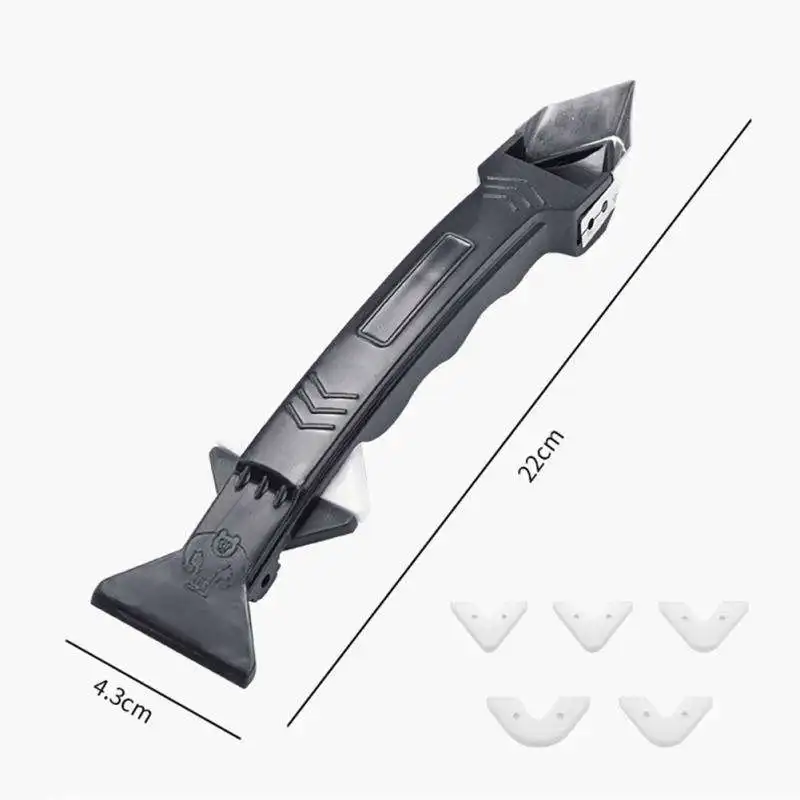 Silicone Scraper And Glue Remover Knife Angle Beauty Sewing Spatula Beauty Sewing Tool Metal Head