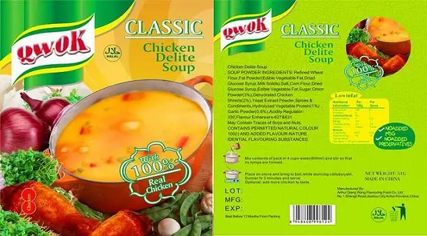 qwok chicken flavour cup a soup