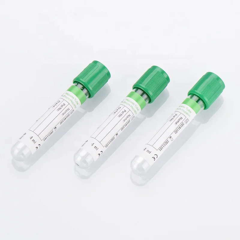 Медицинская вакуумная трубка для взятия крови, гепариновая трубка