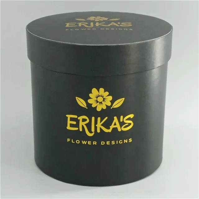 Square flower box/preserved flower box with rose gold logo