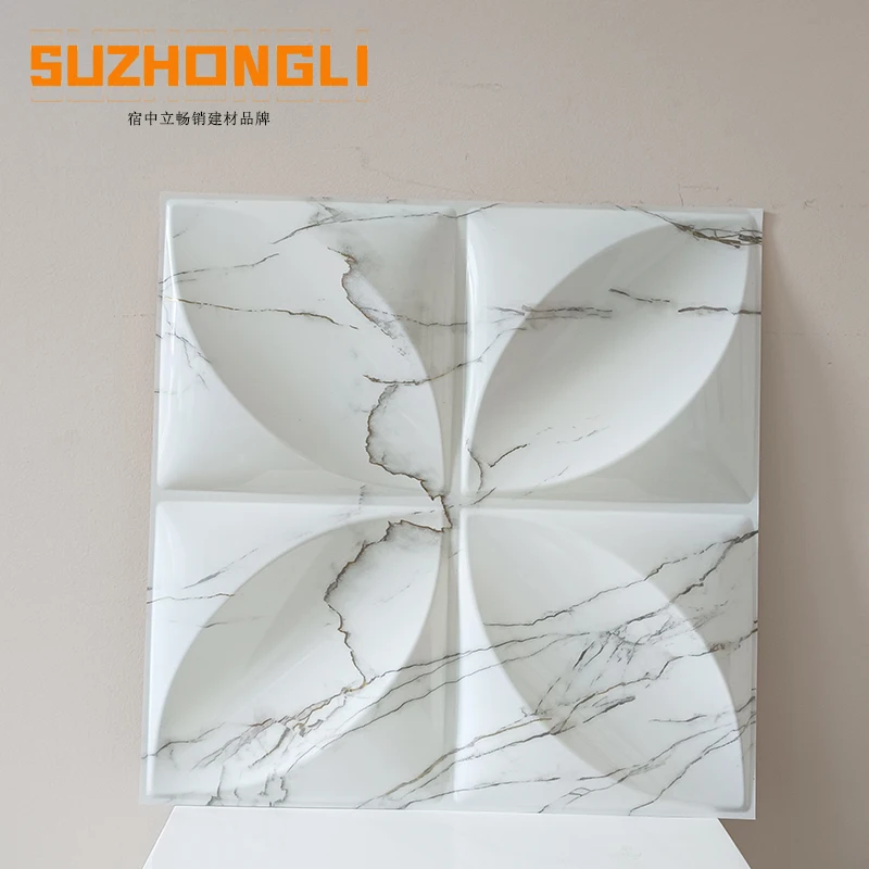 New design Cheap Price High Quality wallpaper home decoration luxury PVC 3D Wall Panel