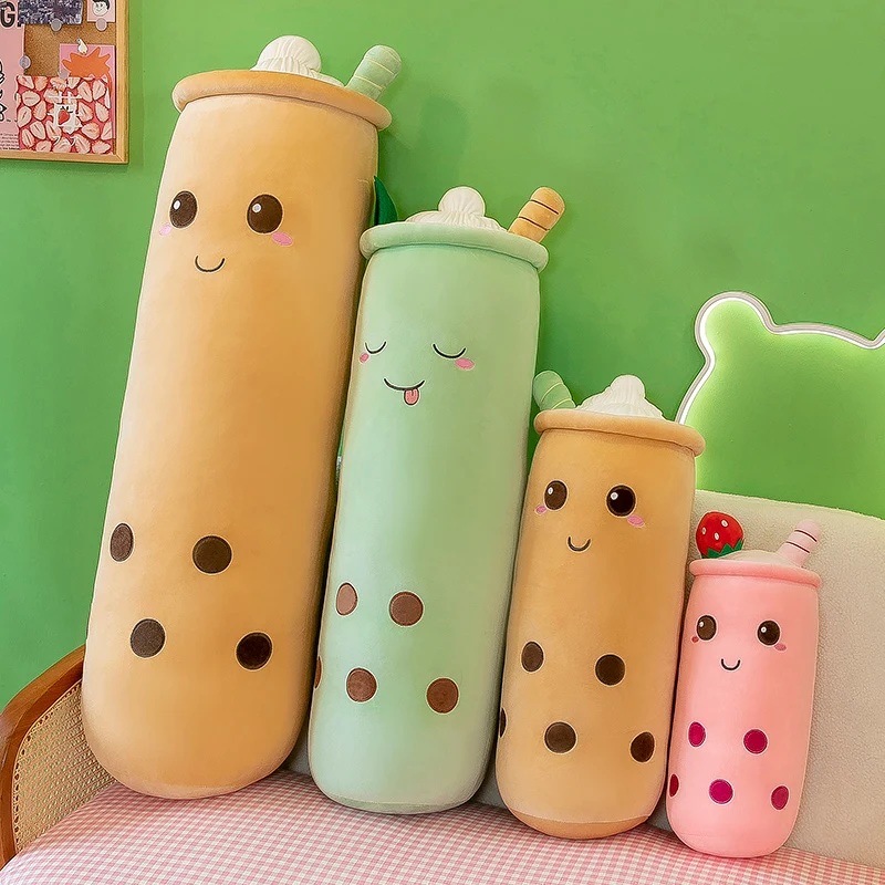 Juguetes novedosos 2023 длинная мягкая чашка для чая с молоком kawaii Peluches Juguete фрукты Боба плюшевые игрушки подушка