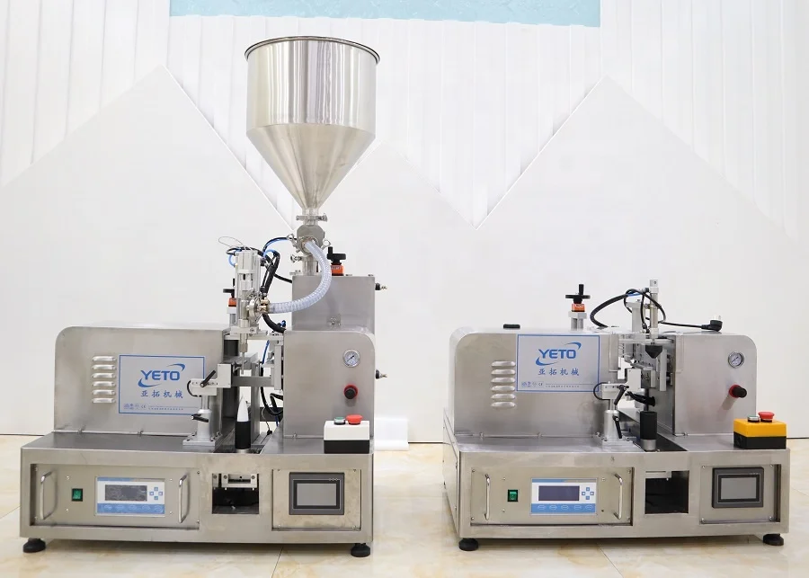 Профессиональная косметическая мазь с одной головкой в маленькой партии, пластиковая трубка, машина для наполнения и запечатывания, цена