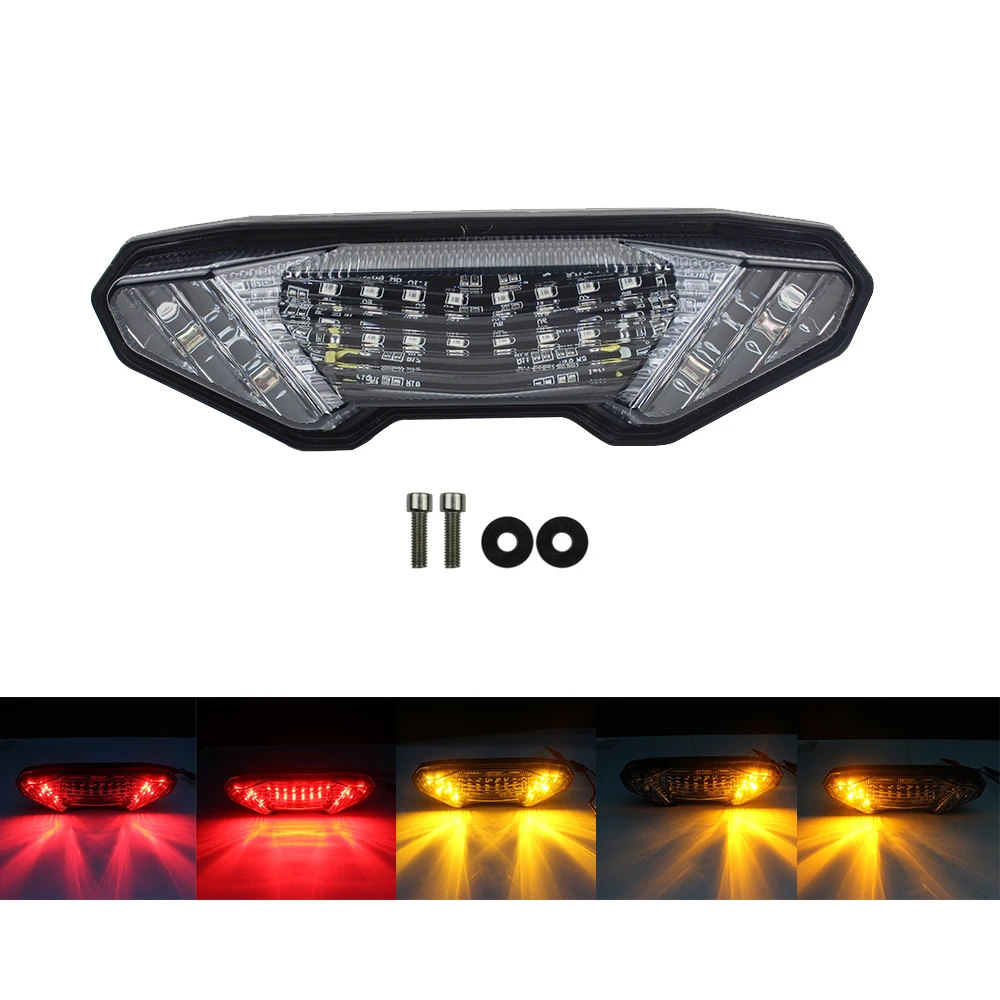 Подходит для квадроцикла MT 09 MT-09 FZ09 2014 2015 задний фонарь Поворотная сигнальная лампа 12V Красный стоп-сигнал с янтарем