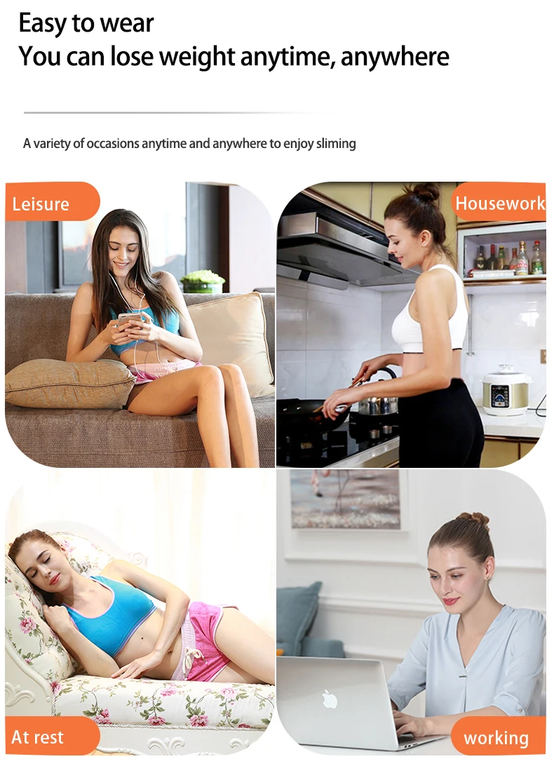 Electric Waist Belly Abdominal Slimming Massager Period Massage Belt Machine