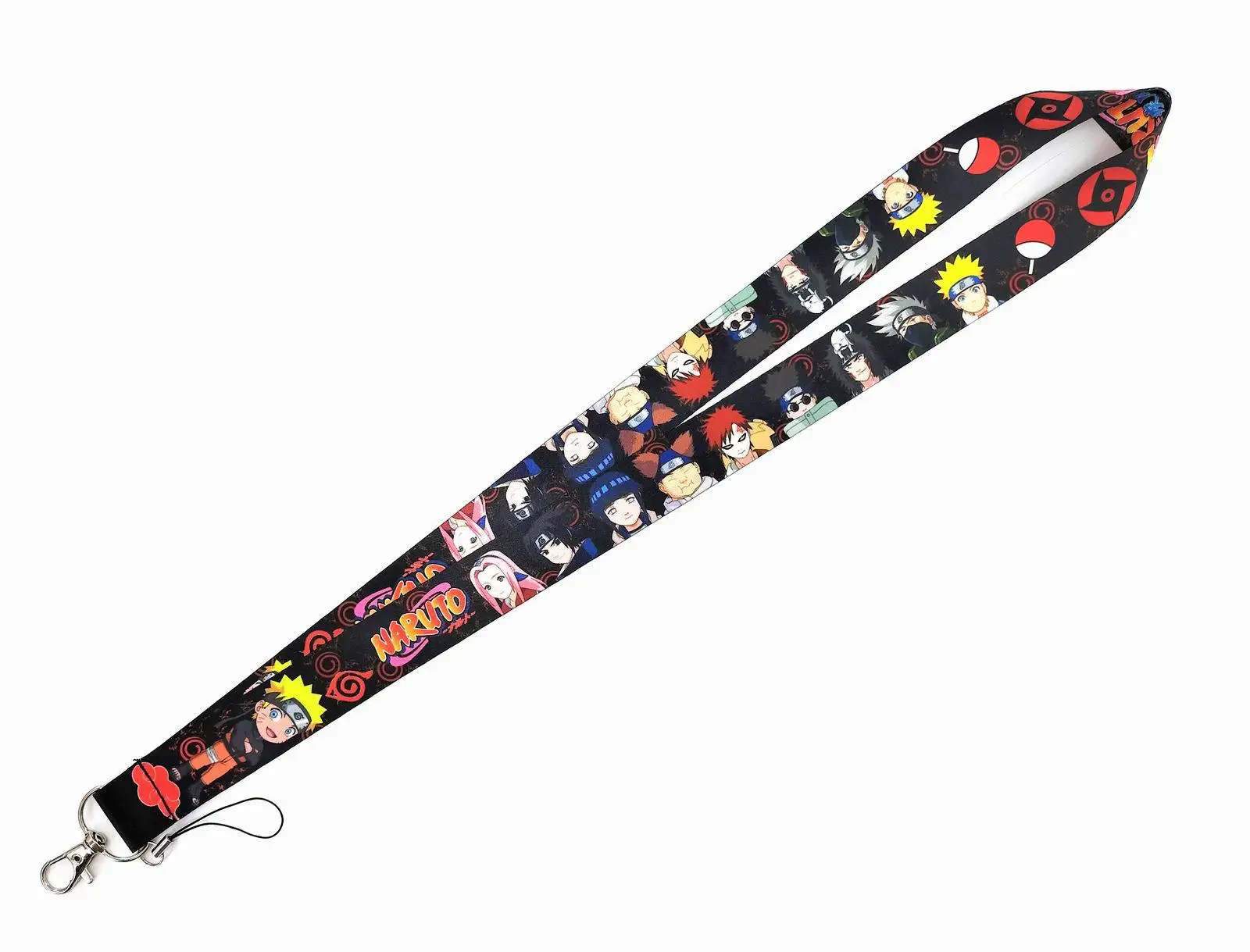 Narutoes Lanyard Keychain ID Card Pass Mobile Phone Badge Neck Strap for Boys and Men
